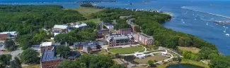 Aerial shot of the Biddeford Campus